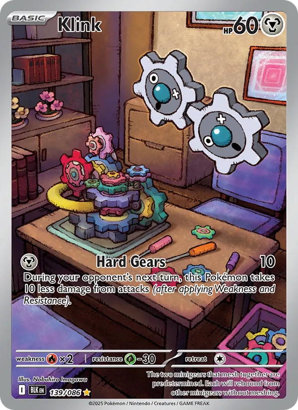 Klink Pokemon TCG Card sv10.5b-139 | Pixel Pokédex